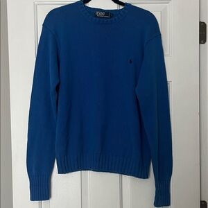 Polo by Ralph Lauren Men's Vibrant Blue Crewneck Sweater